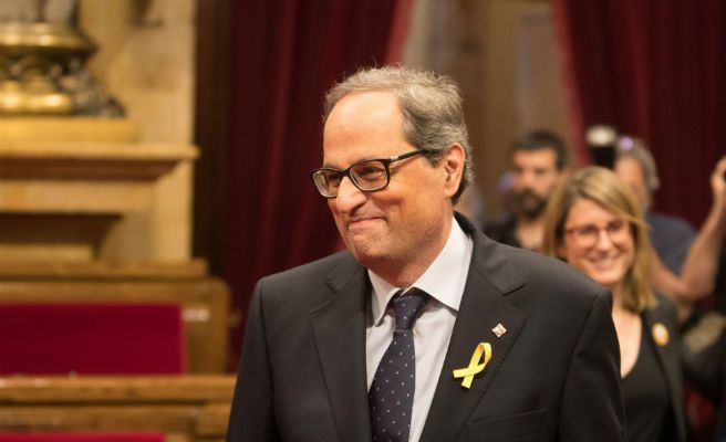 Torra se mofa de Rivera en una respuesta a Arrimadas: «¿Oye este silencio?»