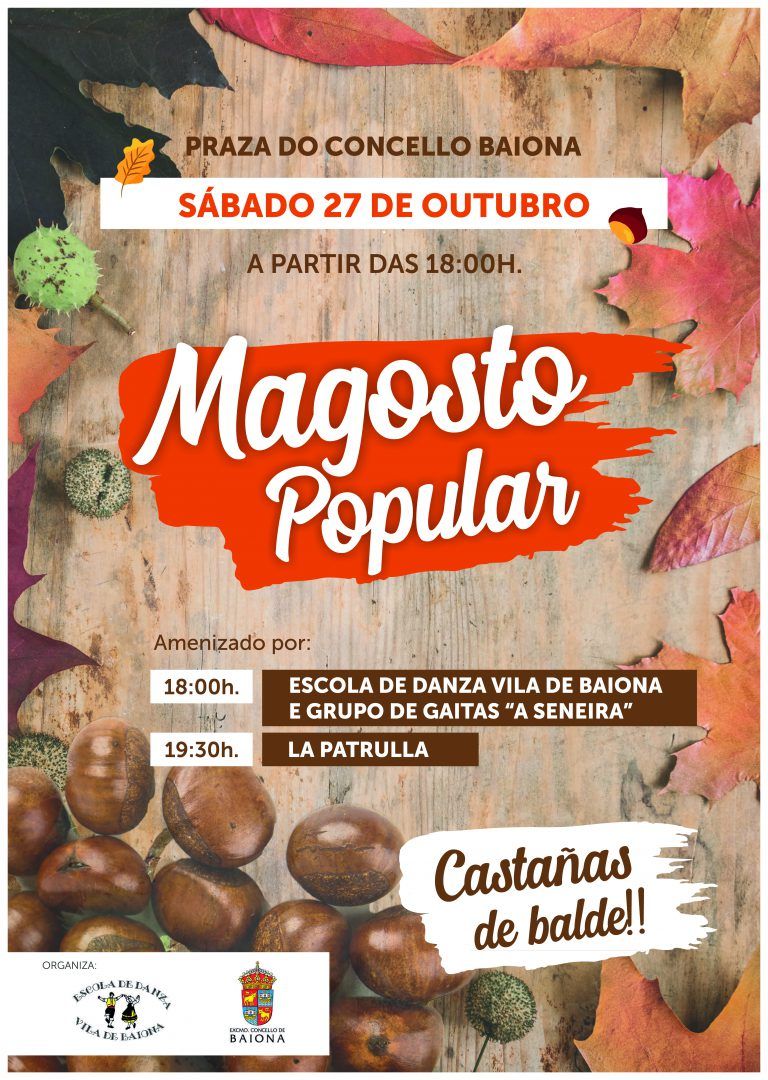 Baiona celebra un magosto popular mañana