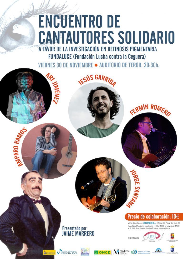 TEROR: Los cantautores Fermín Romero, Amparo Ramos, Jorge Santana, Ari Jiménez y Jesús Garriga actuarán este viernes en el Auditorio de Teror