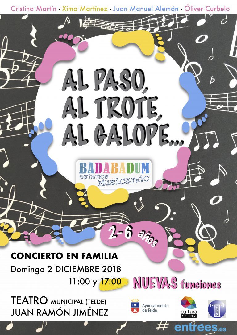 TELDE: Nueva función del concierto «Badabalum: Al paso, al trote, al galope» el domingo 2 de diciembre