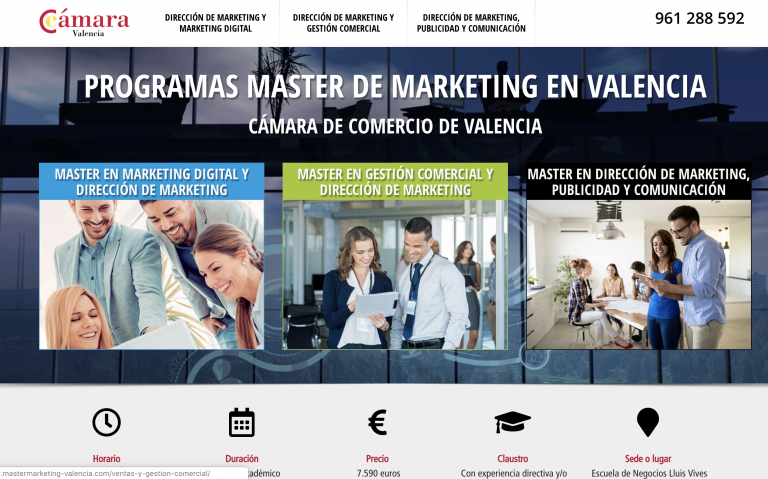 La Cámara de Valencia presenta sus nuevos programas de Marketing para el curso 2019-20