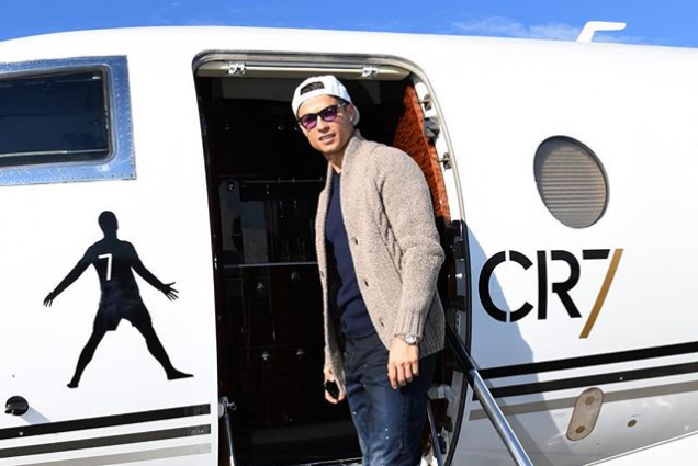 Love is in the air: así es el avión privado de Cristiano Ronaldo