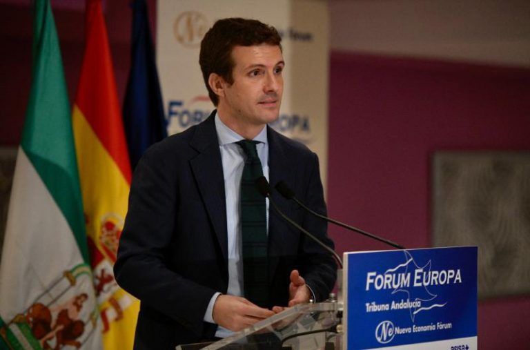 Casado califica de «disparate» que el PSOE quiera que se hable euskera en La Rioja