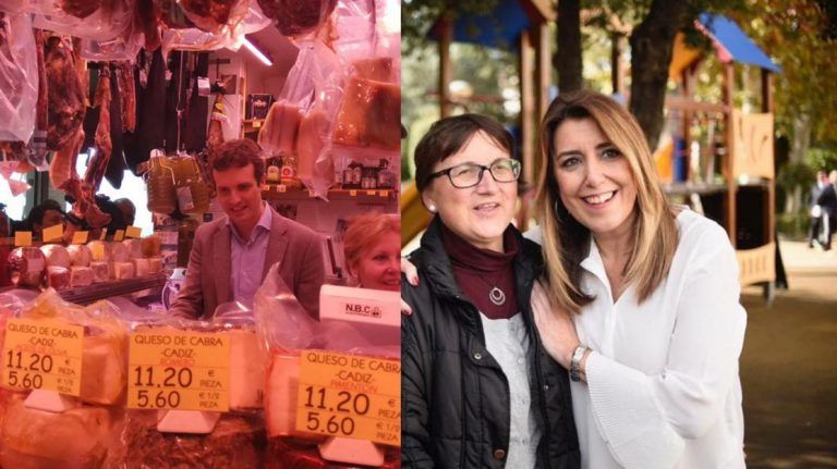 Políticos en la charcutería, en la frutería o en el parque: todo sea por conseguir el voto en Andalucía