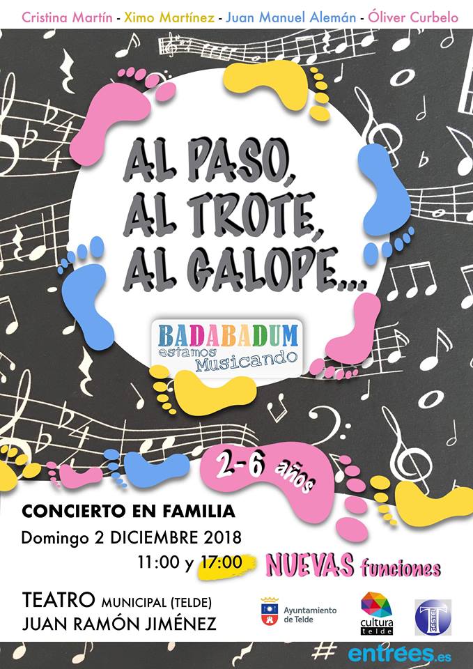 TELDE: “Al paso, al trote, al galope…”  Concierto para público familiar (2-6 años)