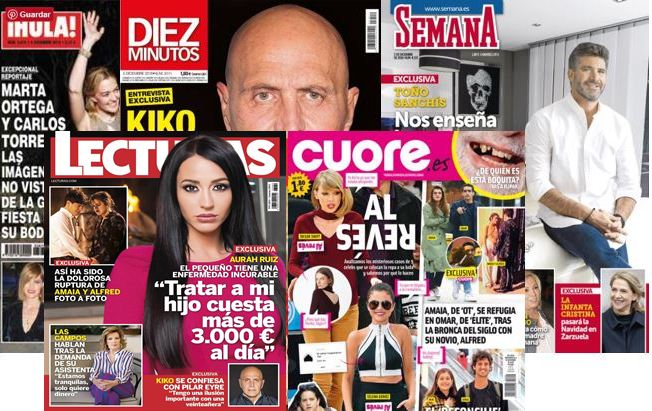 Kiosco rosa: así vienen las portadas de la revista del corazón