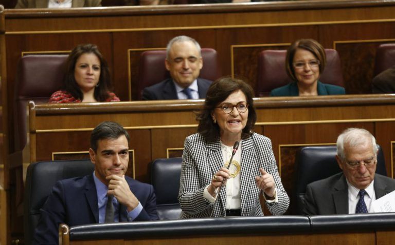 El PSOE denuncia «insultos machistas» del PP contra Carmen Calvo: «Tú sí que estás madura»