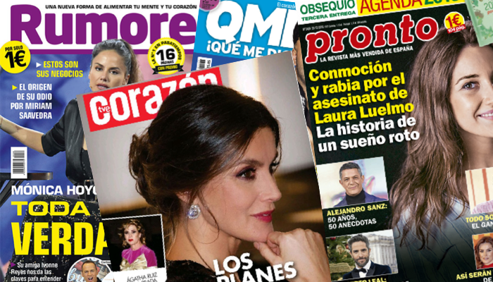 Quiosco Rosa: Portadas de las revistas del corazón de los lunes