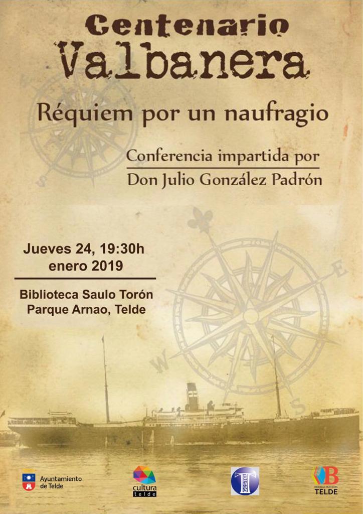 TELDE. Se recupera la conferencia ‘Requien por un Naufragio’, sobre la tragedia del buque Valbanera.