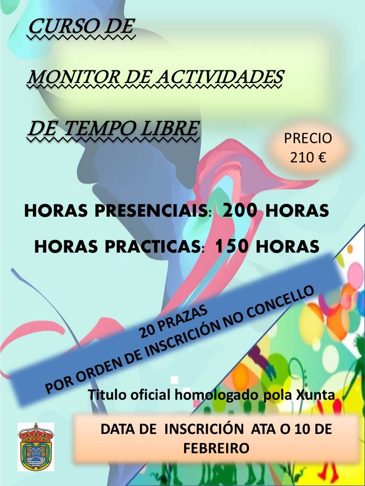 Abierto el plazo de inscripción para un Curso de Monitos de Tiempo Libre en Arbo