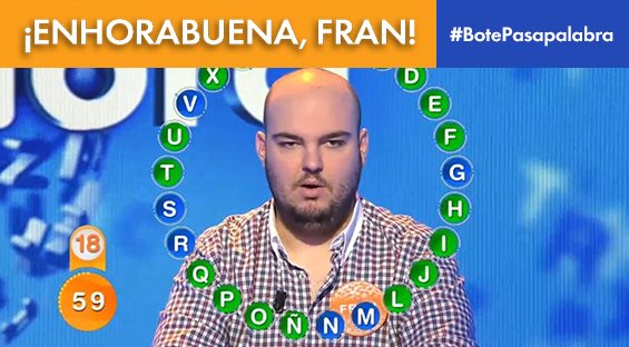 Así es Fran, el último ganador del millonario bote de ‘Pasapalabra’