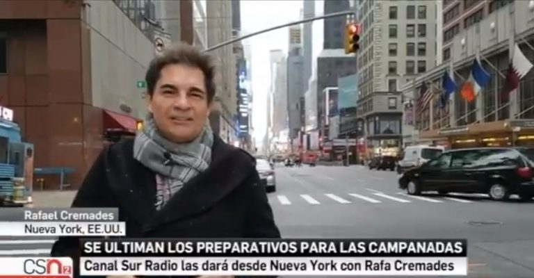 Polémica en Canal Sur Radio tras retransmitir las campanadas desde… ¡Nueva York!