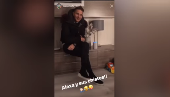 La cómica reacción de Joaquín al escuchar un chiste de ‘Alexa’