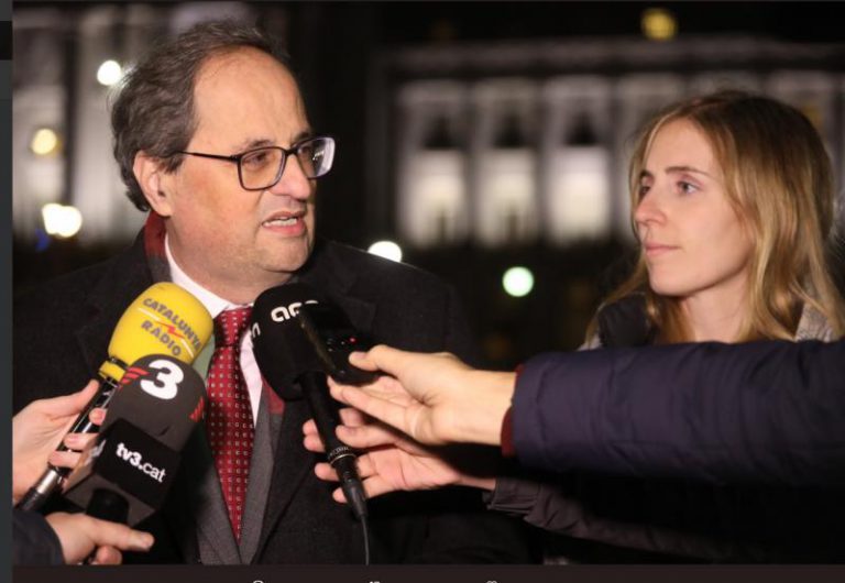 Torra acusa a Sánchez de romper relaciones y se declara “atornillado” al diálogo