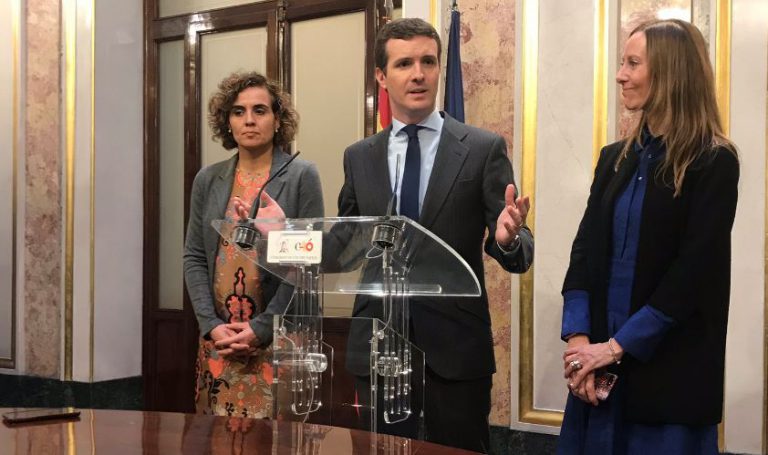 Casado considera «absolutamente inaplazable la convocatoria de elecciones generales»