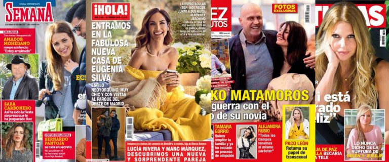 Kiosco rosa: así vienen las portadas de las revistas del corazón