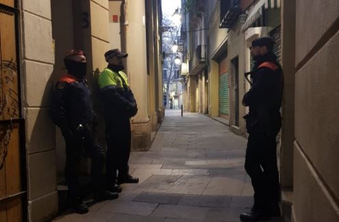 Operación antidroga de los mossos d’Esquadra en Barcelona