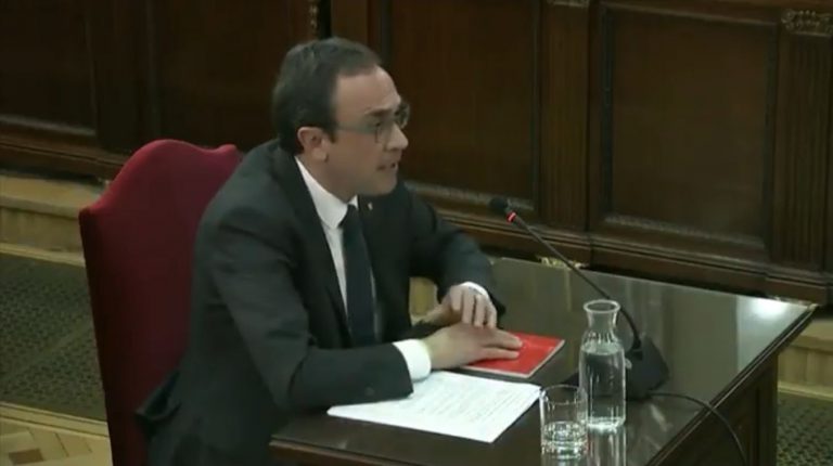 Rull: “Estoy procesado por rebelión porque no he renunciado a mi actividad política”