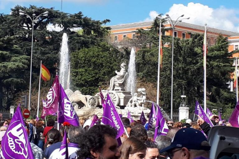 La ‘marea violeta’ ya toma las calles