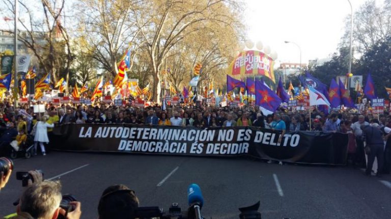 La respuesta de Moncloa a la manifestación en Madrid por la independencia de Cataluña