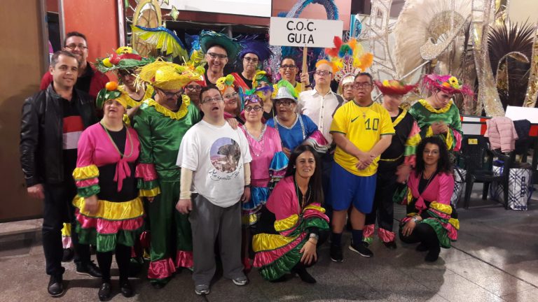 S. Mª. DE GUÍA: Los participantes del Centro Ocupacional Santa María de Guía  se alzaron con el Primer y Tercer premio en la Gala por la Integración del Carnaval de LPGC