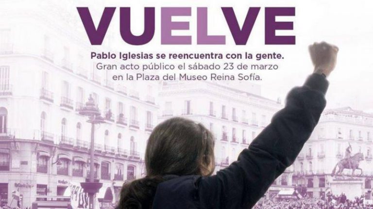 ¿Conocían Iglesias y Montero el polémico cartel ‘vuElve’?