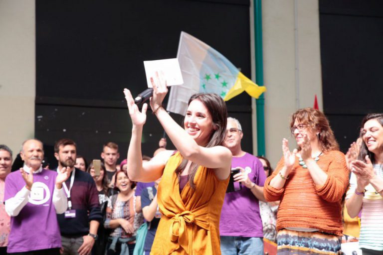 Irene Montero: “El resultado de estas elecciones sólo puede ser o un Gobierno con Podemos o un Gobierno de derechas”