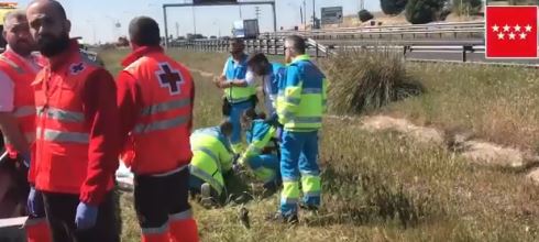 Un motorista muere tras salir disparado en un accidente en Pozuelo de Alarcón (Madrid)