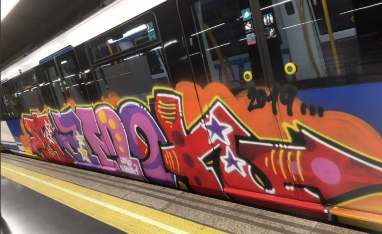 Detenidos siete grafiteros por varios asaltos ocurridos en el Metro de Madrid