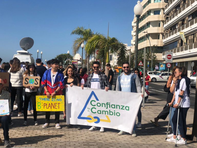 CANARIAS: Los JNC se suman a la marcha global contra el cambio climático secundada por miles de jóvenes en Canarias