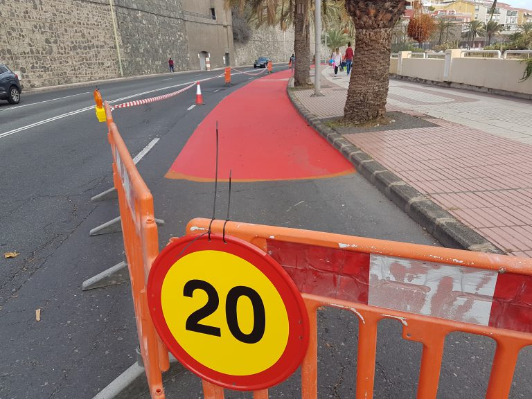 Comienza el segundo tramo de la obra  del carril bici de León y Castillo