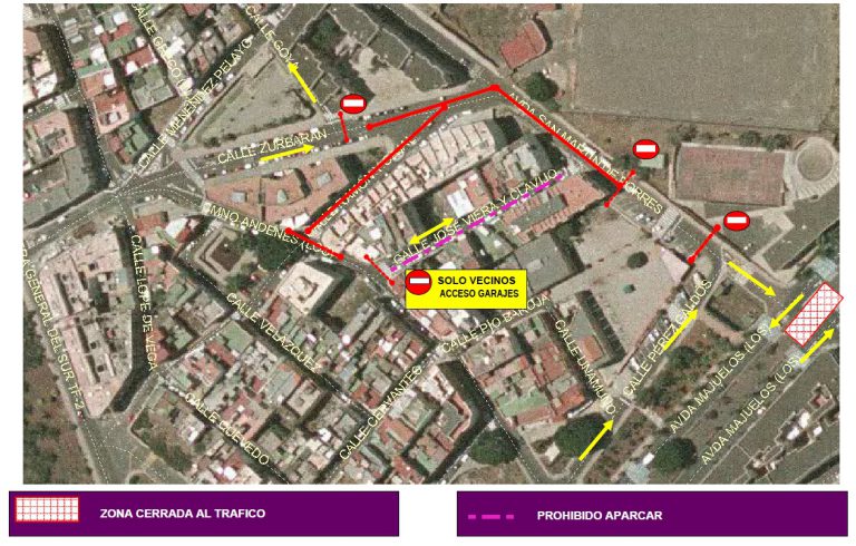 LA LAGUNA: Obras inicia el miércoles (24 de abril) la repavimentación de una zona de Los Andenes