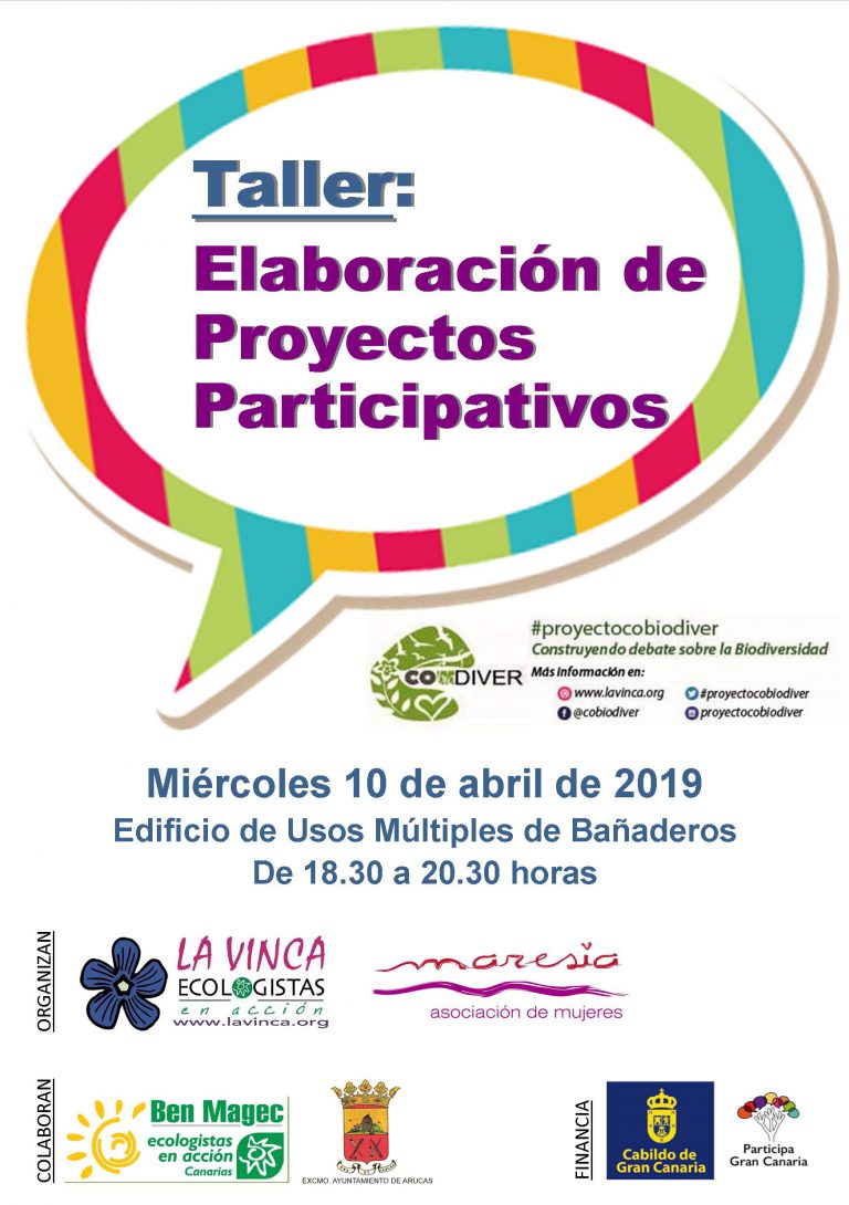 ARUCAS: El Edificio de Usos Múltiples de Bañaderos acoge un Taller sobre elaboración de proyectos participativos el miércoles 10 de abril