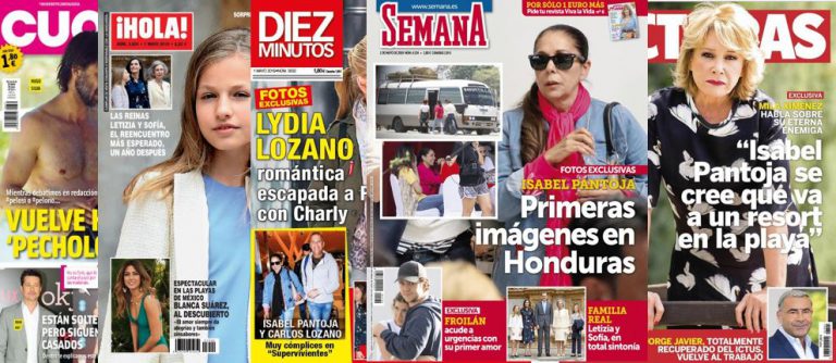 Kiosco rosa: portadas de las revistas del corazón