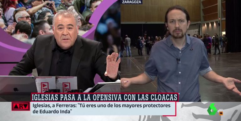 Así ha sido el duro enfrentamiento entre Iglesias y Ferreras: «Das cancha a quien fabrica pruebas falsas»