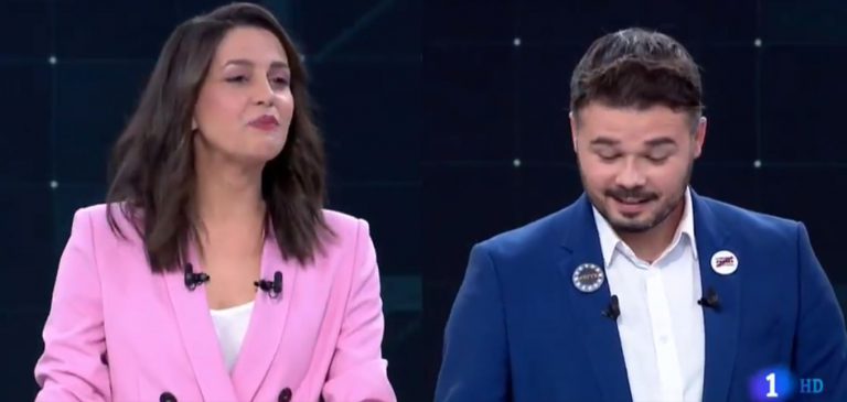 Arrimadas responde a Rufián: «Yo soy mucho más moderada que tú desde que nací, chaval»