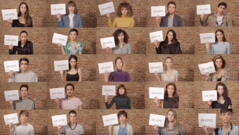 Un grupo de famosos millennials graban un vídeo animando a los jóvenes a ir a votar