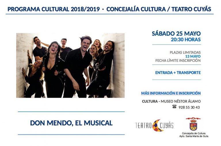 La Concejalía de Cultura organiza una salida teatral para disfrutar de ‘Don Mendo. El musical’