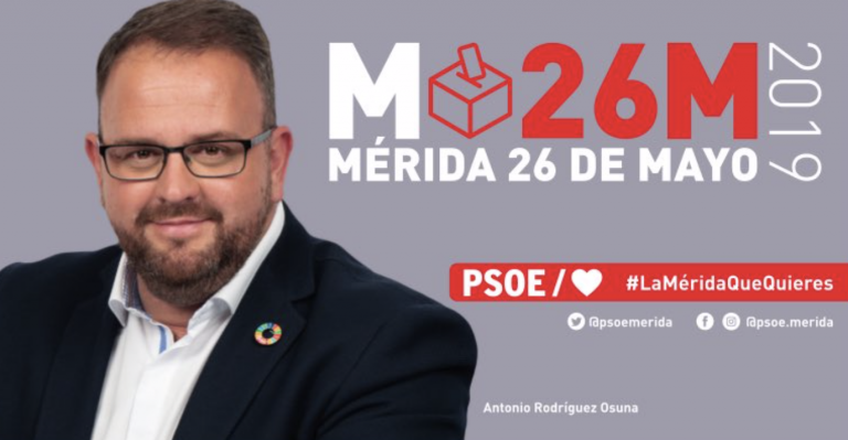 El PSOE lograría mayoría absoluta en Mérida