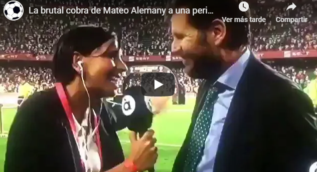 Viral: la ‘cobra’ de Alemany a una periodista en una entrevista tras la final de Copa