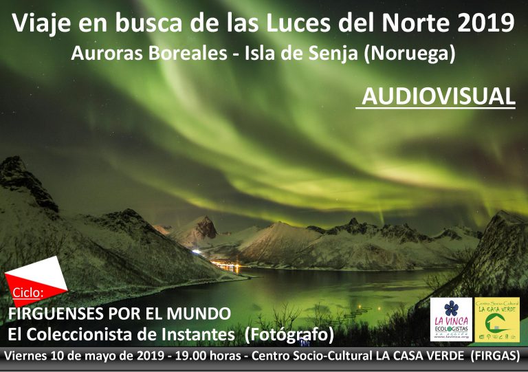 FIRGAS: El viernes 10 de mayo las Auroras Boreales serán las protagonistas de la tercera sesión del Ciclo “Firguenses por el mundo”, de la mano del Coleccionista de Instantes