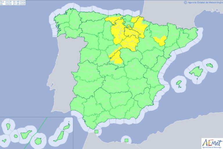 Un frente frío nos devuelve al mes de marzo con una caída de hasta 14 grados menos