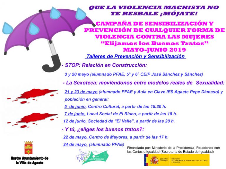 El Ayuntamiento de Agaete apuesta por la sensibilización y prevención ante la violencia de género contra las mujeres