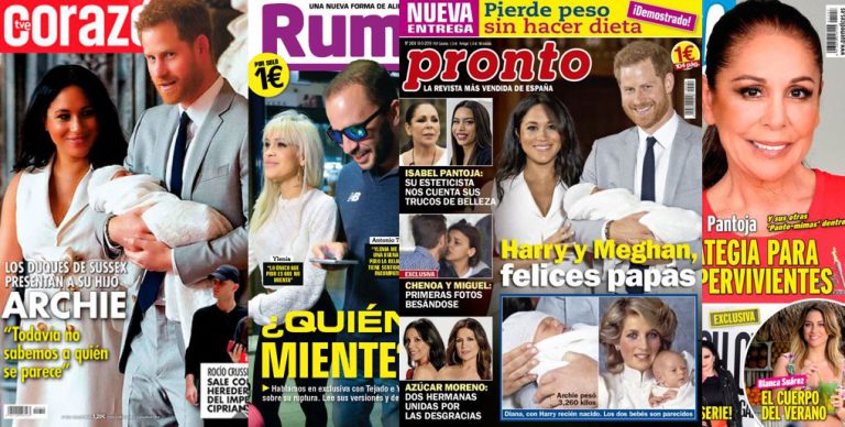 Kiosco rosa: así vienen las portadas de las revistas del corazón del lunes