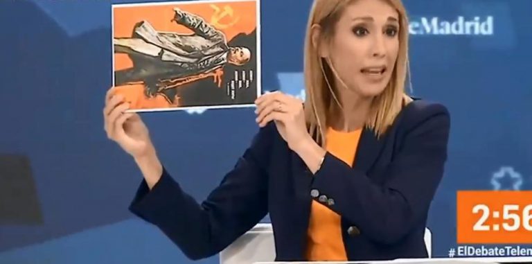 Ciudadanos saca un cartel torcido en un debate electoral y se desata una cascada de memes en las redes