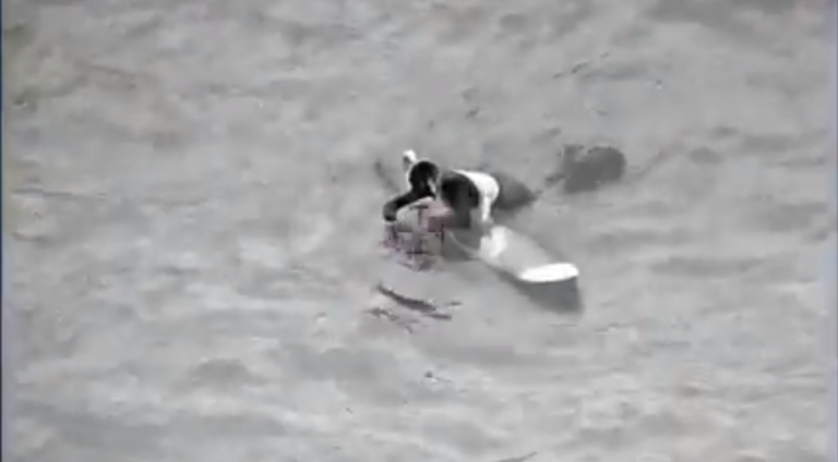 Una surfista sobrevive ocho horas a la deriva aferrada a su tabla