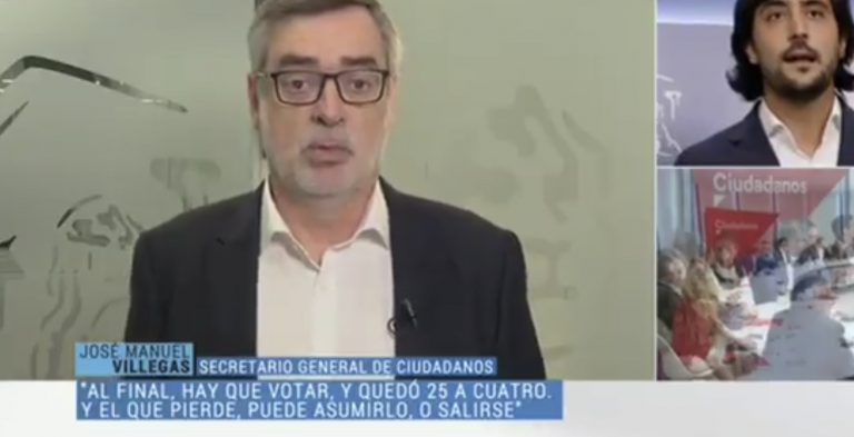 Villegas niega crisis en Cs y alerta contra «operaciones de blanqueo» de Sánchez