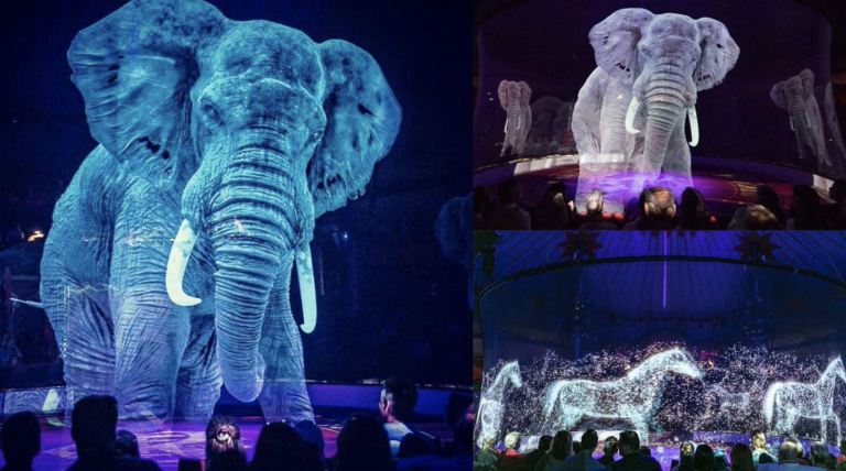 Ante las prohibiciones, un circo alemán utiliza hologramas en vez de animales y el resultado es espectacular