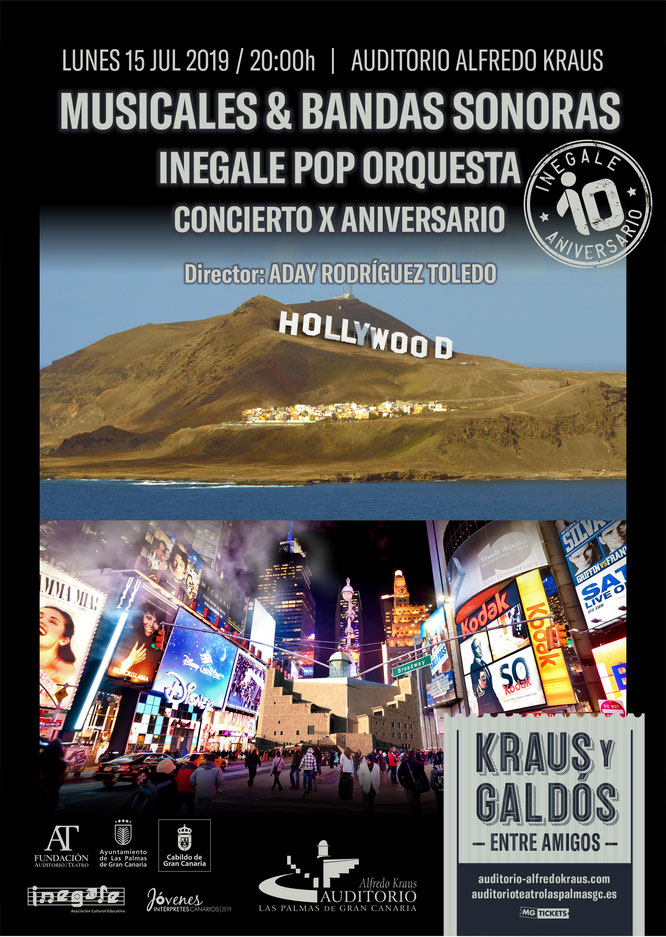 INEGALE celebra en el Auditorio Alfredo Kraus sus diez años promoviendo la formación musical y artística canaria con un concierto de cine