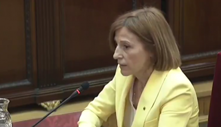 Forcadell denuncia el “extraordinario esfuerzo” por incriminarla y pide que la Mesa del Parlament no se convierta en “un órgano censor”